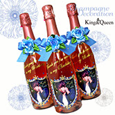 飾りボトル　スワロデコKing&Queen　クリスタルボトルデコレーション　高級ボトル　XO-Super Deluxe スーパーデラックス