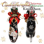 飾りボトル　スワロデコKing&Queen　シンデレラシューデコレーション　クリスマス