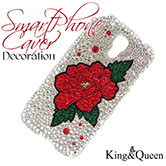 飾りボトル　スワロデコKing&Queen　スマホカバーデコレーション　iPhoneケース