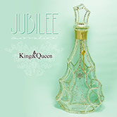 飾りボトル　スワロデコKing&Queen　クリスタルボトルデコレーション　高級ボトル　ジュビリー