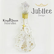 飾りボトル　スワロデコKing&Queen　クリスタルボトルデコレーション　高級ボトル　カミュ　ジュビリー