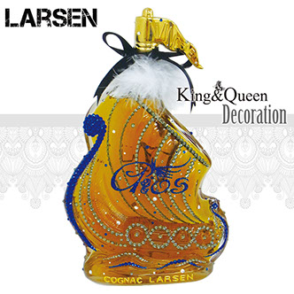 飾りボトル ペアでかわいいうさぎのお酒「Flower Rabbits Decanter（フラワー