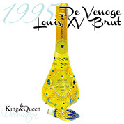 飾りボトル　スワロデコKing&Queen　クリスタルボトルデコレーション　高級ボトル　ルイ15世　シャンパン