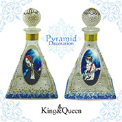 飾りボトル　スワロデコKing&Queen　ピラミッドボトルデコレーション
